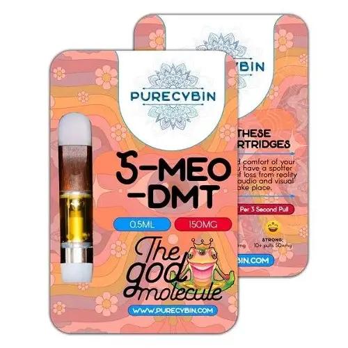 Purecybin 5 MEO DMT Spirit Molecule Vape carts .5ml 150MG Purecybin 5 MEO DMT Spirit Molecule Vape carts .5ml 150MG